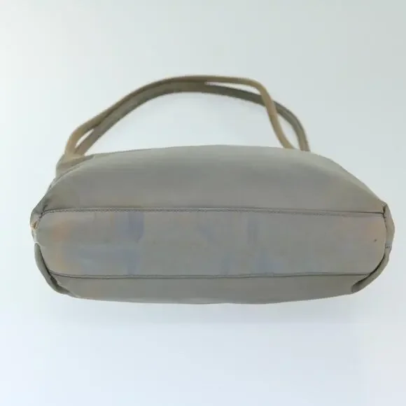 PRADA Hand Bag Nylon Gray